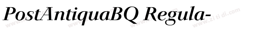 PostAntiquaBQ Regula字体转换 PostAntiquaBQ Regula字体转换